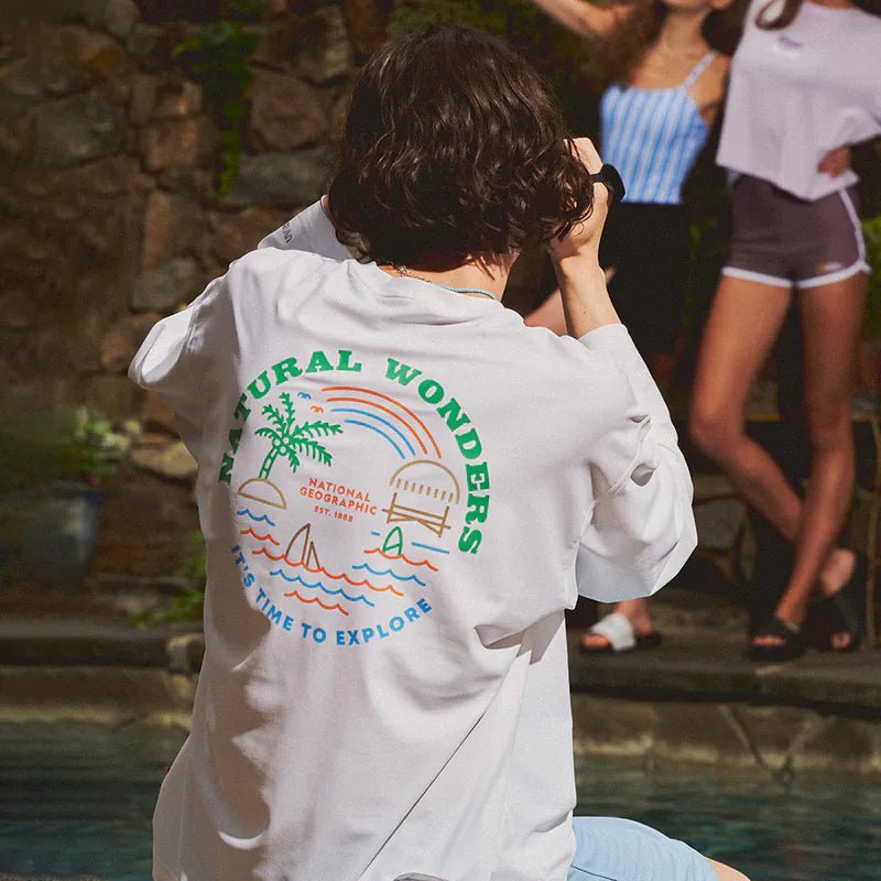 NATGEO RASHGUARD เสื้อแรชการ์ดสำหรับผู้ชายและผู้หญิง - Rev Online