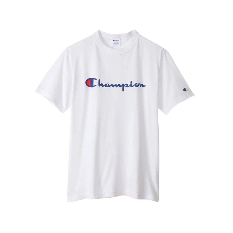 CHAMPION ESSENTIAL CHAMPION LOGO เสื้อยืดแขนสั้นผู้ชาย
