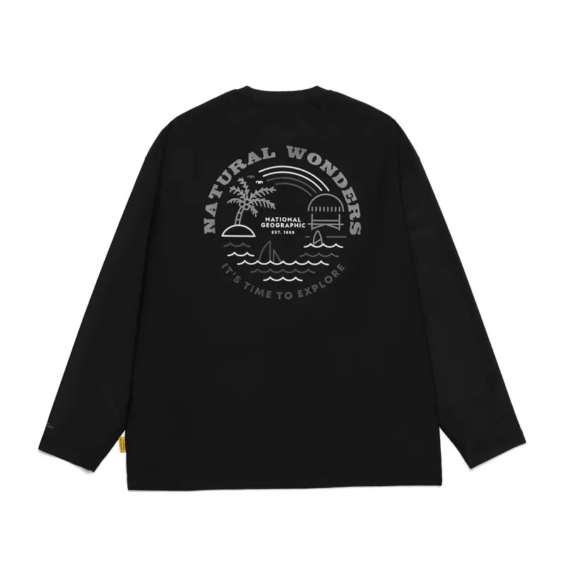 NATGEO RASHGUARD เสื้อแรชการ์ดสำหรับผู้ชายและผู้หญิง - Rev Online