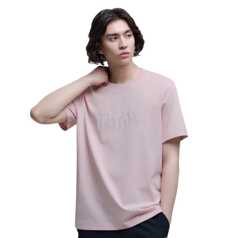NATIONAL GEOGRAPHIC NEODY BIG LOGO BASIC FIT เสื้อยืดทีเชิ๊ตสำหรับผู้ชายและผู้หญิง - Rev Online