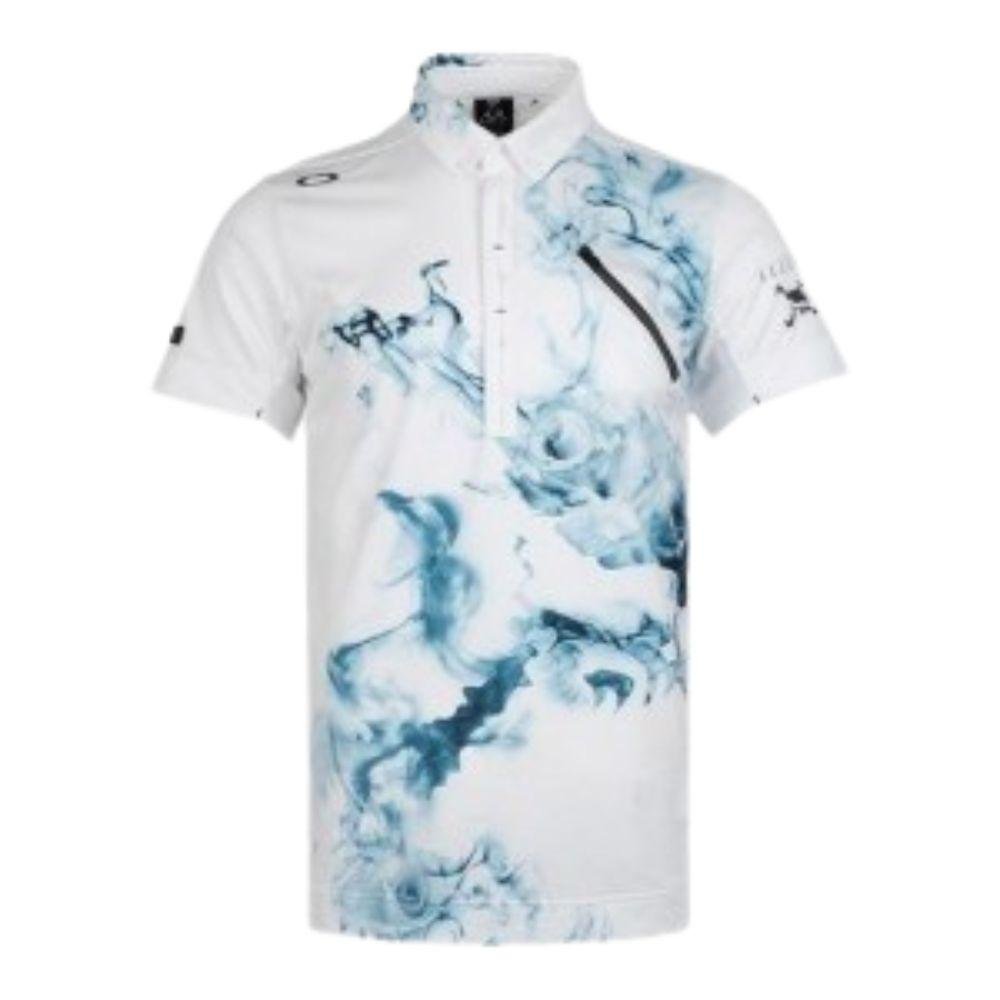 OAKLEY SKULL BURN UP SHIRT เสื้อโปโลผู้ชาย - Rev Online
