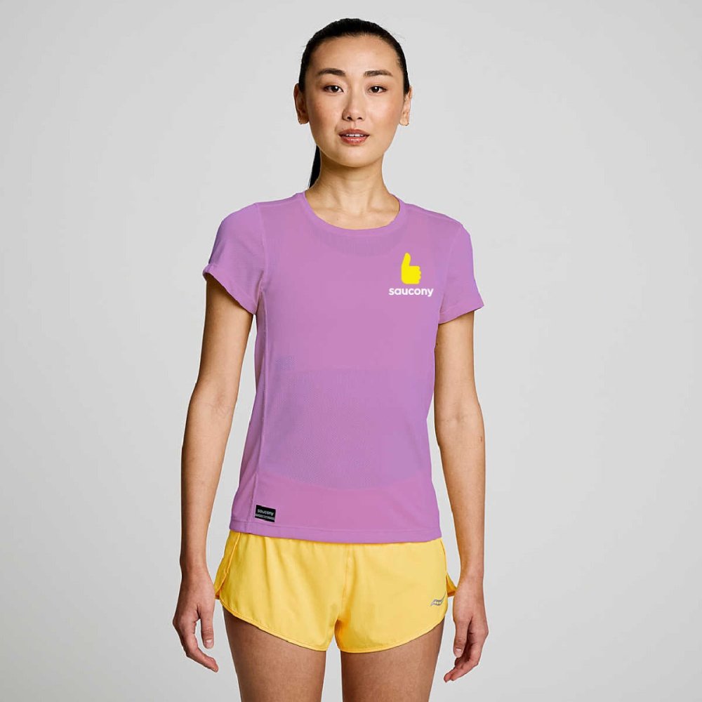 SAUCONY - STOPWATCH SHORT SLEEVE Women - Rev Online